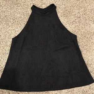 Design Lab suede top